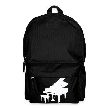 Piano Silhouette Monochrome - Sac à dos - noir - Devant