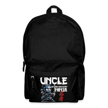 Uncle Of The Birthday Ninja Birthday Funny - Backpack - black - Front