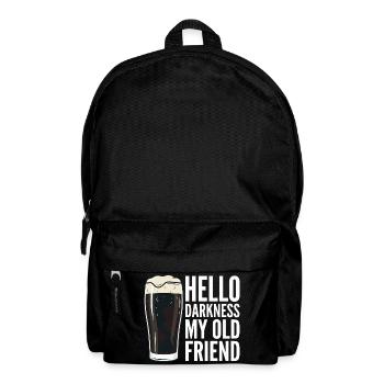 Bonjour Darkness, mon vieil ami boit de la bière Stout - Sac à dos - noir - Devant