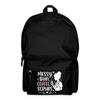 Infirmière en Shorty Bun Café Scrub - Sac à dos - noir - Devant
