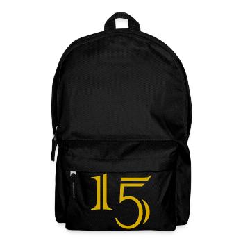 15. 15 YEARS. 15th ANNIVERSARY. 15 YEAR ANNIVERSARY. - Backpack - black - Front