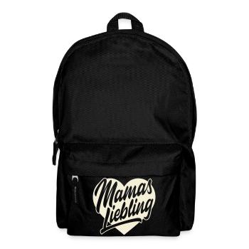 Mamas Liebling Herz Schrift - Rucksack - Schwarz - Vorne