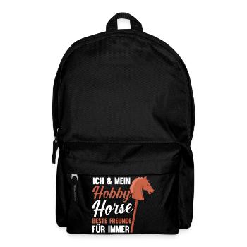 Steckenpferd Hobbyhorse Hobby Horsing - Rucksack - Schwarz - Vorne