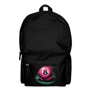 8-Ball Billard - Rucksack - Schwarz - Vorne