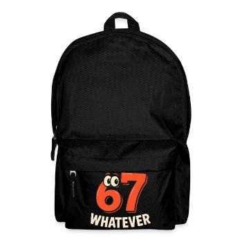 Six Seven Whatever Italian Brainrot Humor Meme  - Rucksack - Schwarz - Vorne