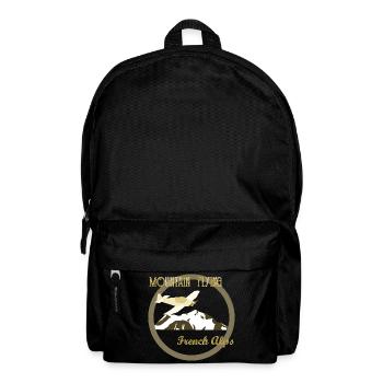 Bergfliegende französische Alpen - Rucksack - Schwarz - Vorne