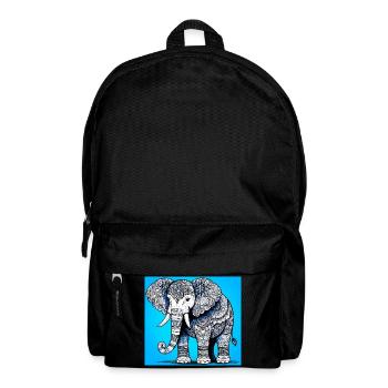 Elefant - Rucksack - Schwarz - Vorne