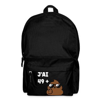 50 ans - Sac à dos - noir - Devant