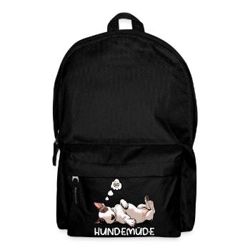 Hundemüde Miniatur Bullterrier Bully Bullterrier - Rucksack - Schwarz - Vorne