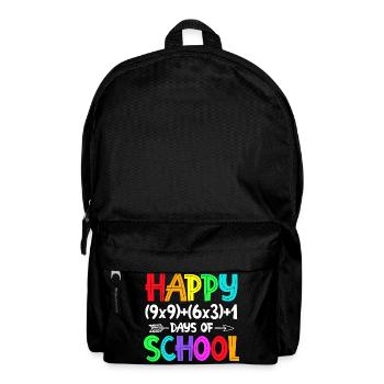 Rainbow Happy Back-to-School - Backpack - black - Front