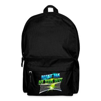 Meet Me At The Net Tennis Player Humor - Backpack - black - Front