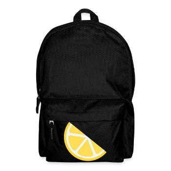 Zitronen-Scheibe Vintage Grafik - Rucksack - Schwarz - Vorne