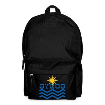 Syros Sonne und Wellen - Rucksack - Schwarz - Vorne