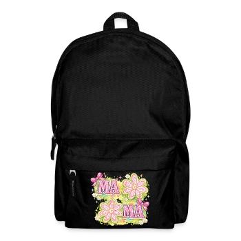 MAMA Magic Flowers & Pink Bows | Retro Chic - Backpack - black - Front