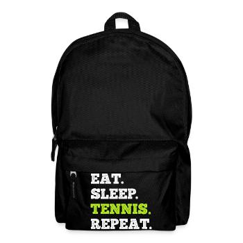 Manger dormir Tennis Répéter - Sac à dos - noir - Devant