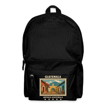 Guatemala Antigua Vintage Reisemarke - Rucksack - Schwarz - Vorne