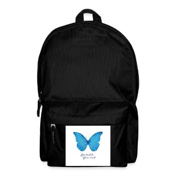 Blue Butterfly Be Kind to the Ghost - Backpack - black - Front