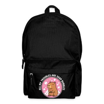All My Troubles Are Soap Bubbles - Rucksack - Schwarz - Vorne