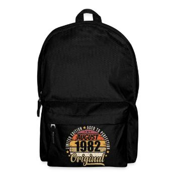 Août 1982 Anniversaire Vintage Rétro Août 1982 - Sac à dos - noir - Devant