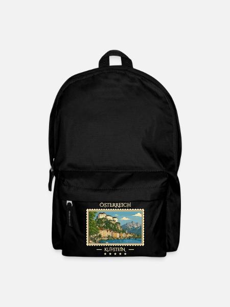Österreich Kufstein Vintage Reisemarke - Rucksack - Schwarz