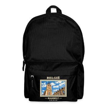 Belgien Hasselt Vintage Reisemarke - Rucksack - Schwarz - Vorne