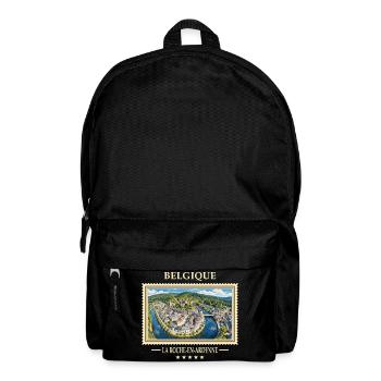Belgien La Roche-en-Ardenne Vintage Reisemarke - Rucksack - Schwarz - Vorne