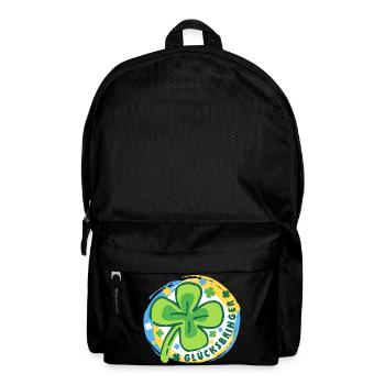 Glücksbringer Glück Mutmacher - Rucksack - Schwarz - Vorne