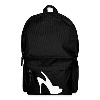 Silhouette Stöckelschuh – Schwarze Eleganz - Rucksack - Schwarz - Vorne