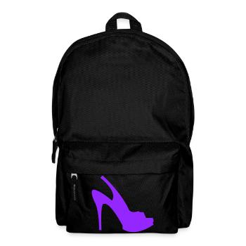 Violette Stiletto Silhouette - Rucksack - Schwarz - Vorne