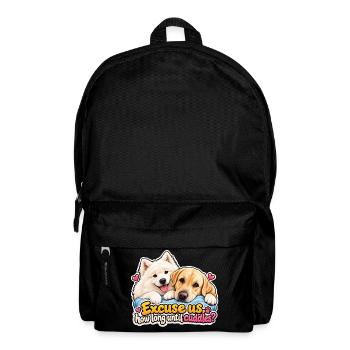 Hunde fragen: Wann sind die Tierheime? - Rucksack - Schwarz - Vorne