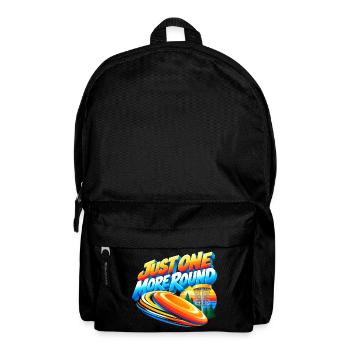 Noch Eine Runde Disc Golf Motiv - Rucksack - Schwarz - Vorne