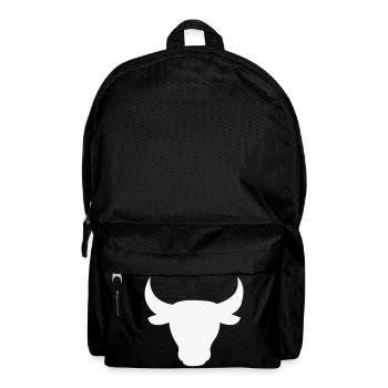 Stierkopf Silhouette - Rucksack - Schwarz - Vorne