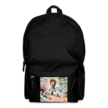 Apothekerchaos im Labor-Comic - Rucksack - Schwarz - Vorne