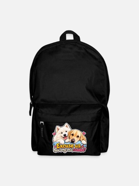 Kuschel-Countdown-Hunde - Rucksack - Schwarz