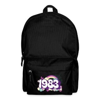 Retro 1983 Geburtstagsfeier Frau 40 Jahre - Rucksack - Schwarz - Vorne