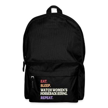 Humor Sport Damen Reiten - Rucksack - Schwarz - Vorne