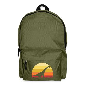 Archaeologist Dino Brachiosaurus Dinosaur - Backpack - olive green - Front