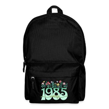 Blumen 1985 Geburtstagsfrau 40 Jahre - Rucksack - Schwarz - Vorne