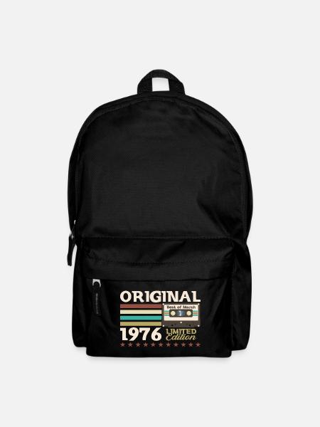 49. Geburtstag Kassette Februar Jahrgang 1976 - Rucksack - Schwarz