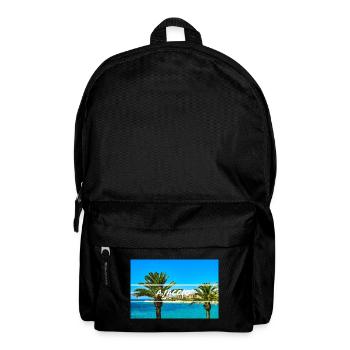 Palm trees of Ajaccio / Corsica - Backpack - black - Front