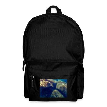 Lonely little blue fish - Backpack - black - Front