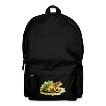 Der grüne Frosch hat eine perfekte Tarnung - Rucksack - Schwarz - Vorne