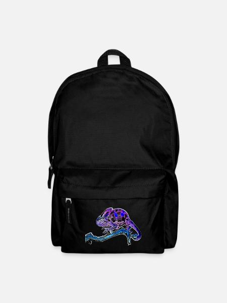 Chamäleon - Rucksack - Schwarz
