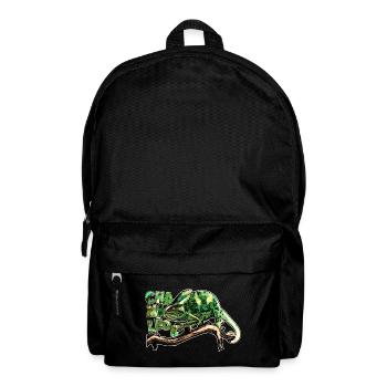 Chamäleon - Rucksack - Schwarz - Vorne