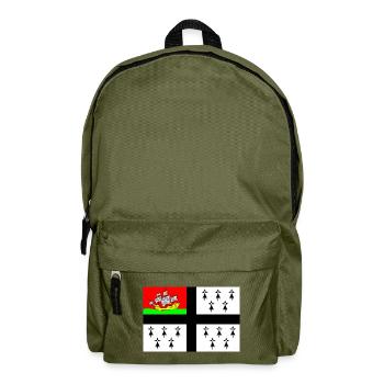 Drapeau de Nantes - Sac à dos - vert olive - Devant