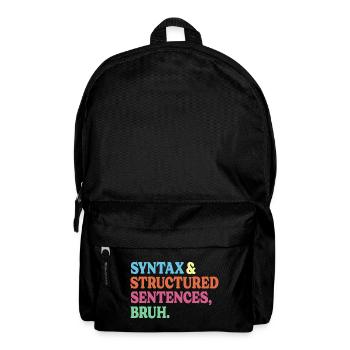 Humor Teacher Literature Teacher English - Backpack - black - Front