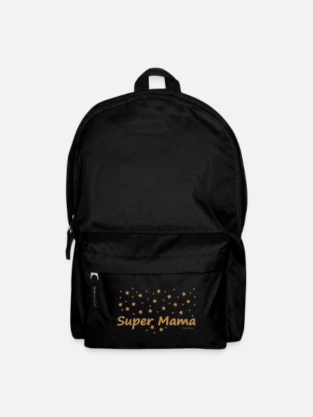 Super Mama - Rucksack - Schwarz