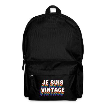 ICH BIN VINTAGE - Rucksack - Schwarz - Vorne