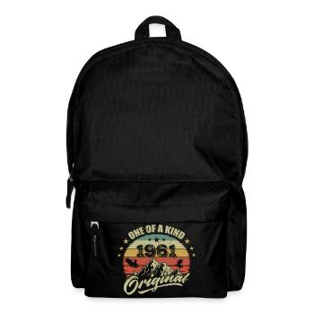 1961 Jahrgang 1961 Retro Jahrgang 1961 Geburtstag - Rucksack - Schwarz - Vorne