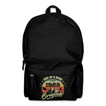 1982 Anniversaire vintage 1982 rétro né en 1982 - Sac à dos - noir - Devant